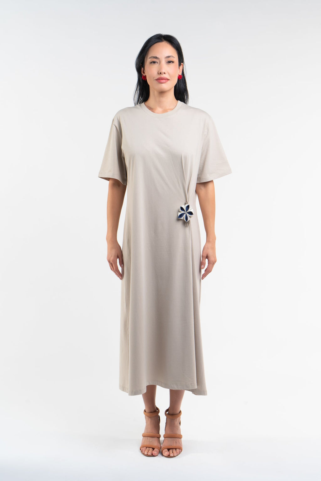 Spring Kanzashi Dress| Beige