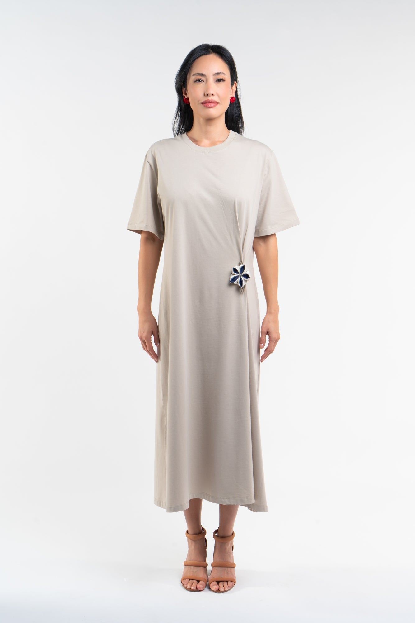 Spring Kanzashi Dress| Beige